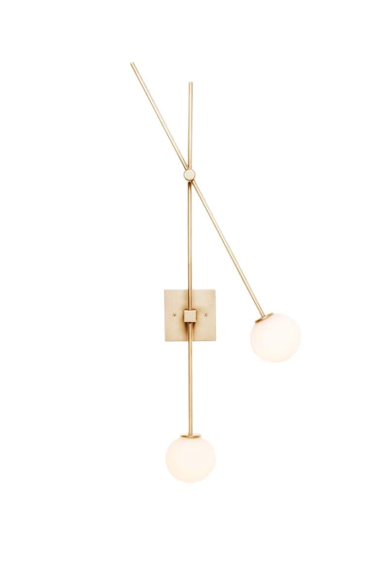 Handmade Solid Brass Wall Sconce: Adjustable Vintage Style Light