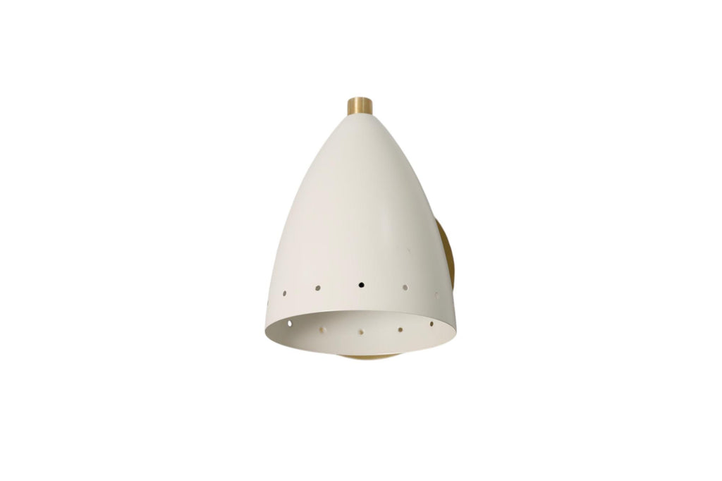 Handmade Solid Brass Cone Shade Wall Sconce - Adjustable Lighting