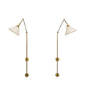 Single Light Italian Style Large Cone Hallway Wall Lamp Sputnik Wall Sconce Fixture