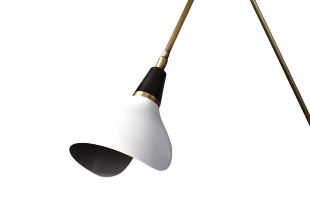 Handmade Solid Brass Cone Shade Wall Sconce - Adjustable Lighting