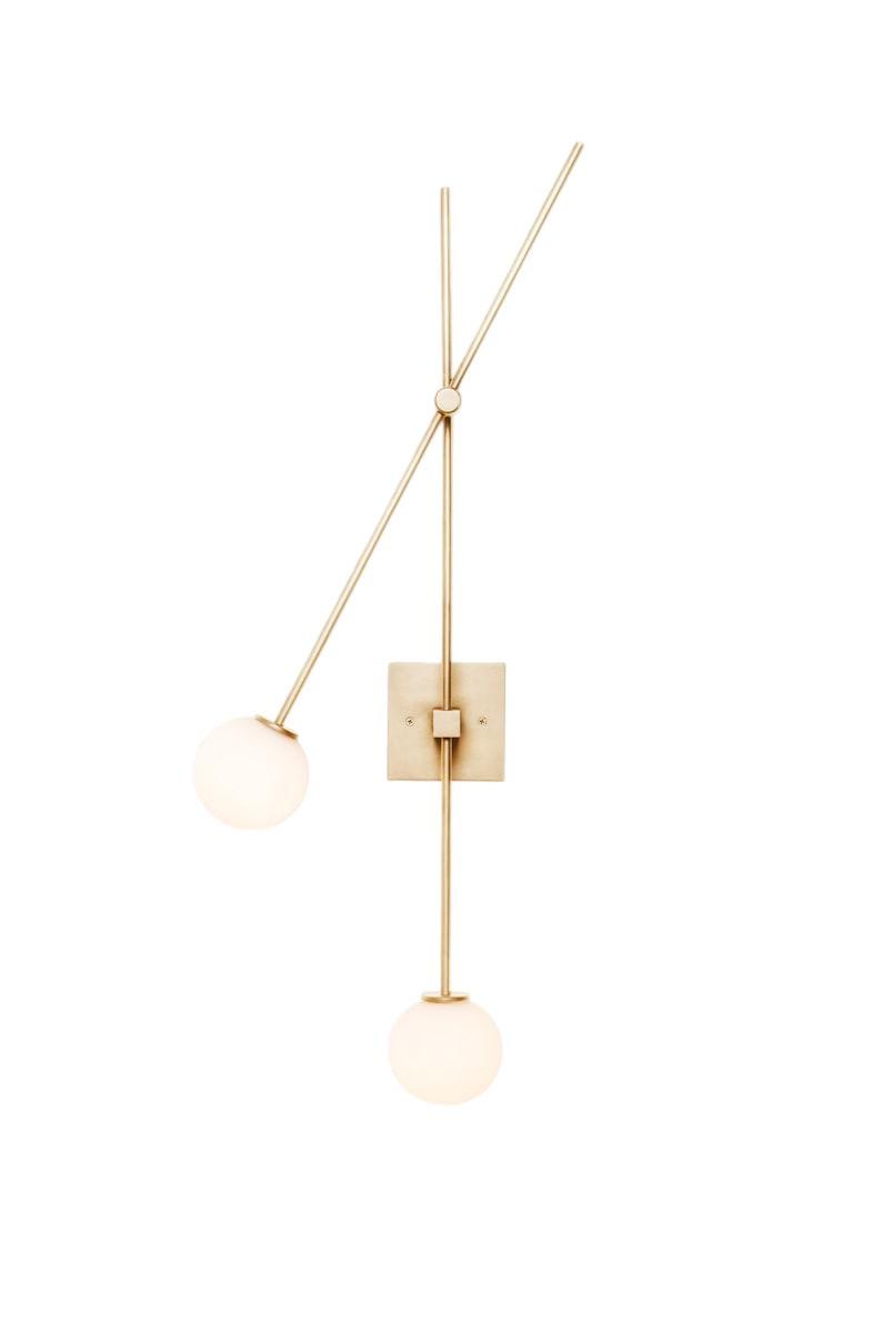 Handmade Solid Brass Wall Sconce: Adjustable Vintage Style Light
