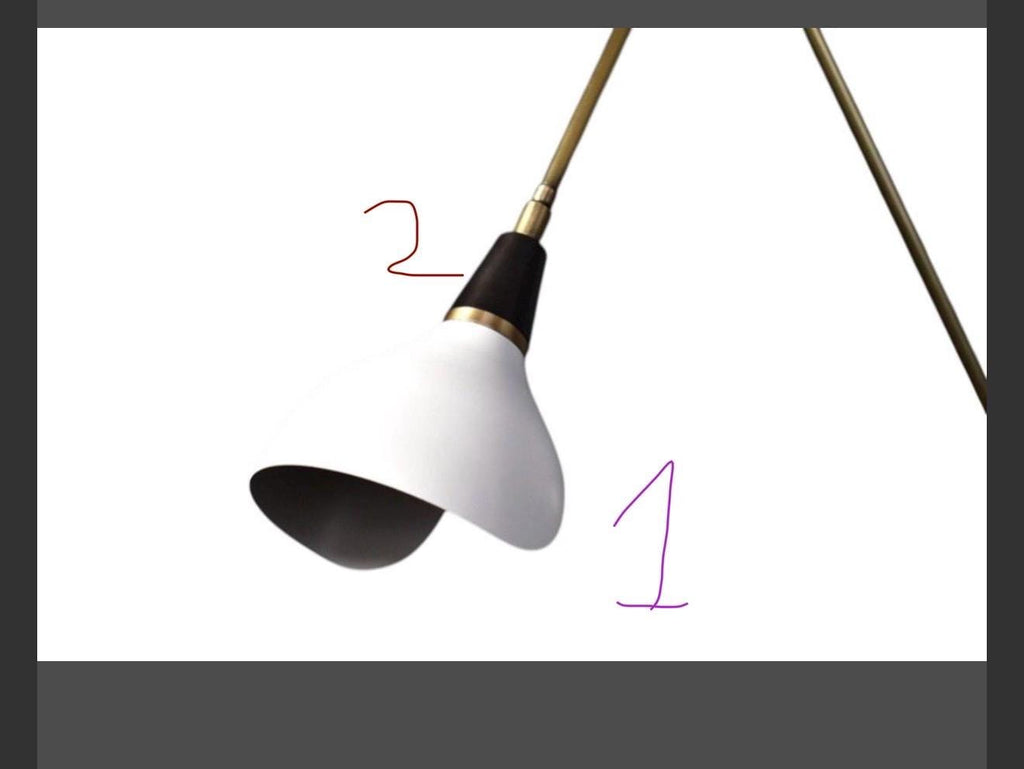 Handmade Solid Brass Cone Shade Wall Sconce - Adjustable Lighting