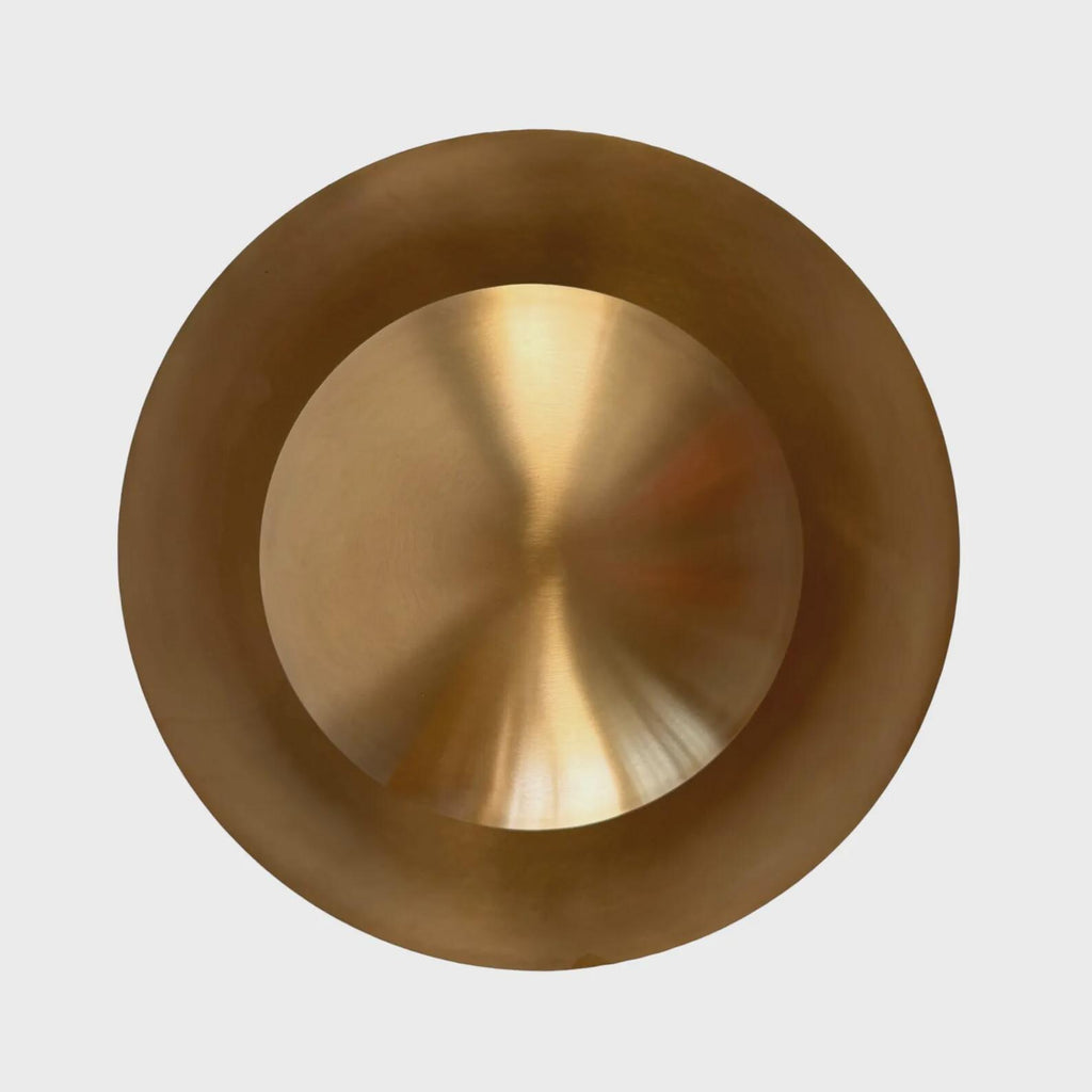 Brass Dome Chandelier: Mid-Century Modern Pendant Light