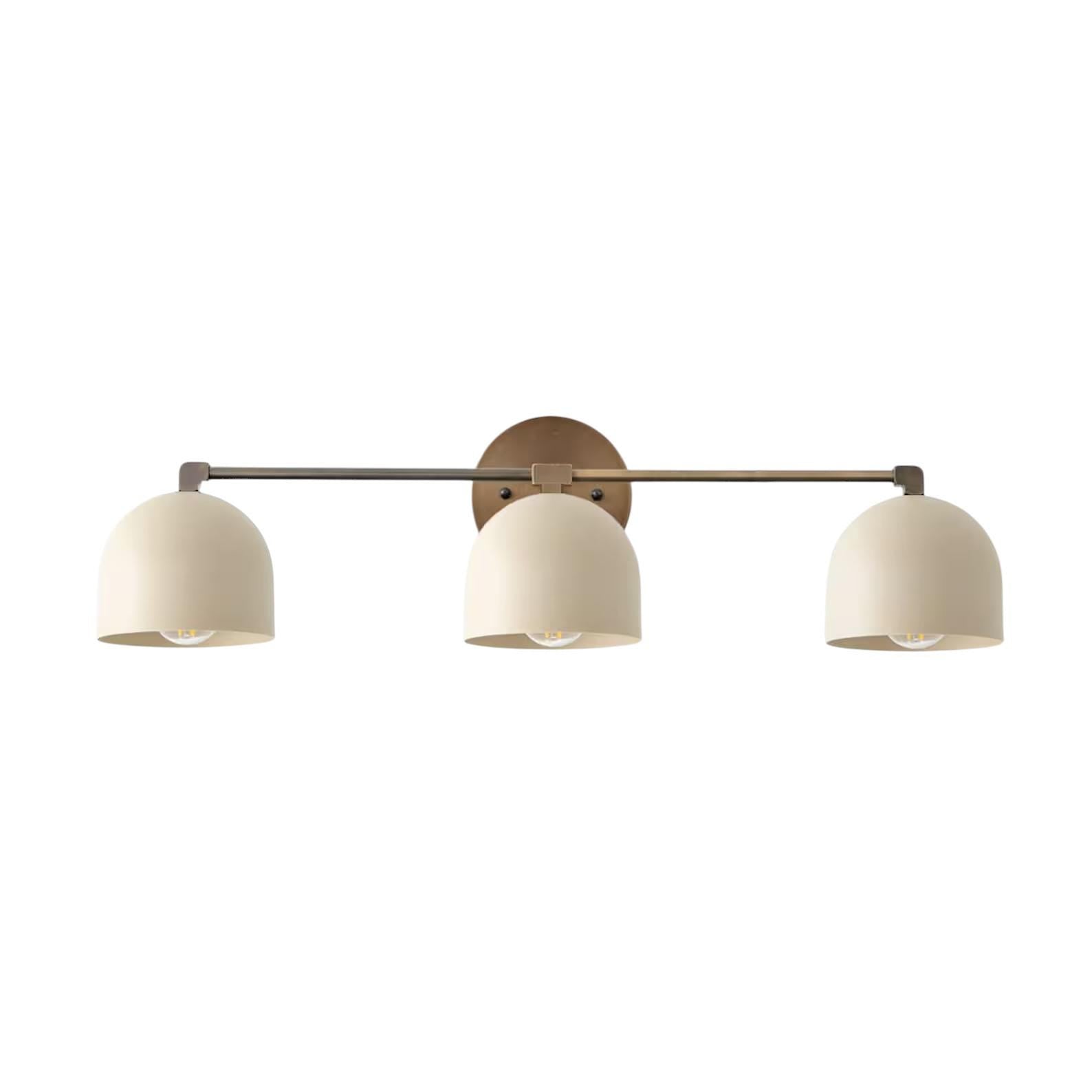 Handmade Brass Double Vanity Light - Mid Century Wall Sconce fixture