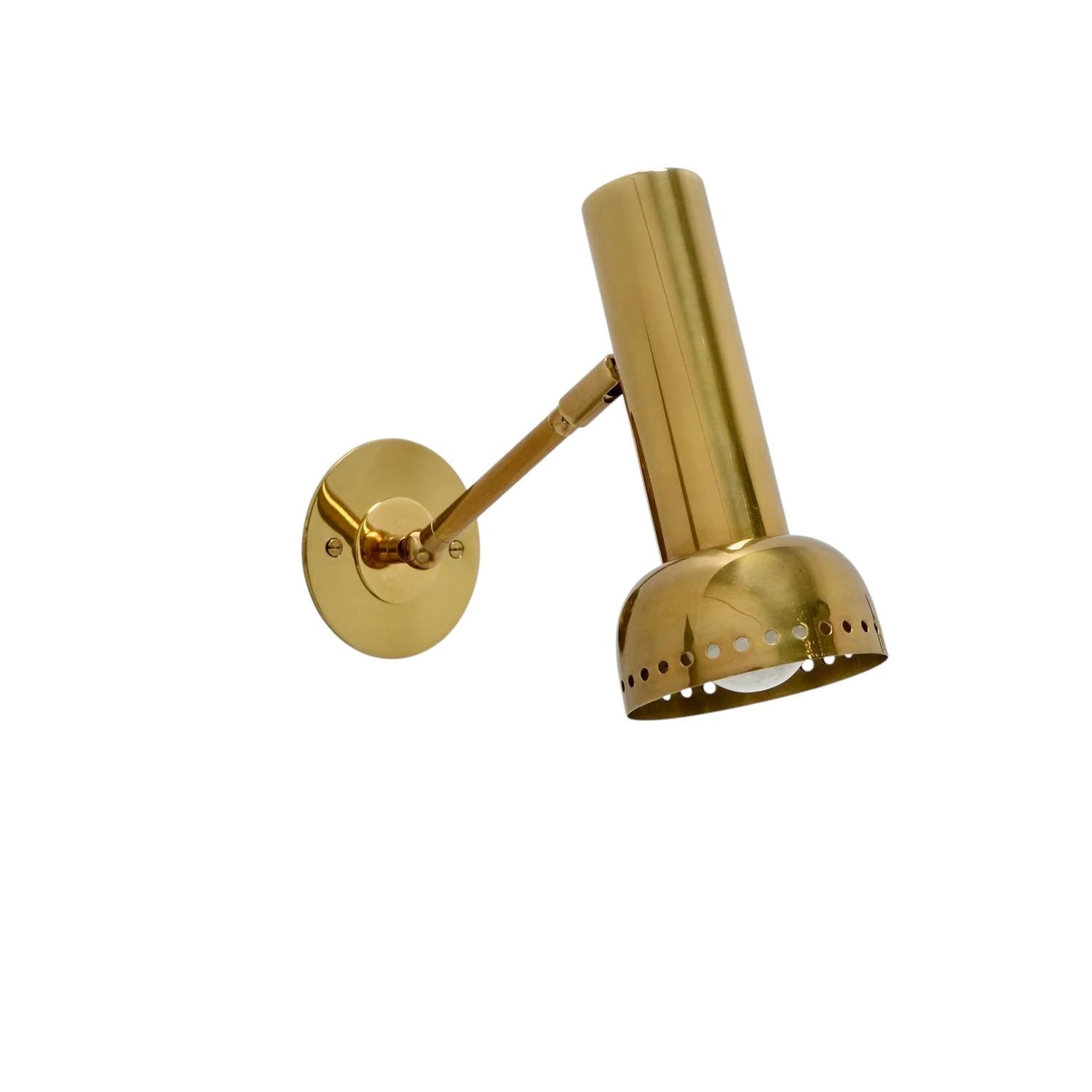 Handmade Solid Brass Sputnik Wall Sconce Adjustable Vintage Lighting