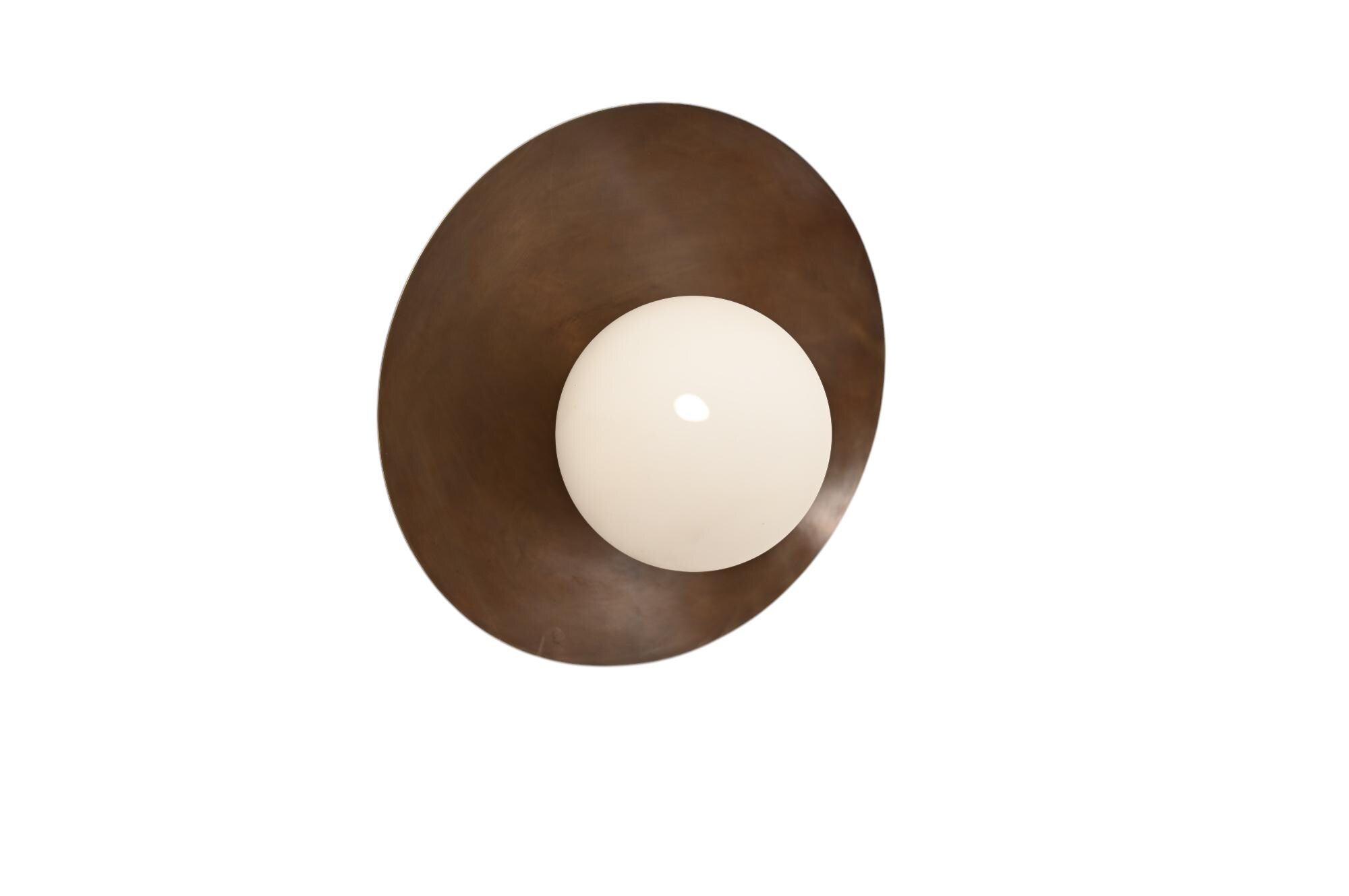 Handmade Brass Sputnik Wall Lamp: Mid-Century Modern Dome Sconce