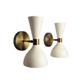 Handmade Brass Wall Sconce Light: Mid Century Modern, UL Listed