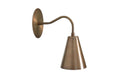 Minimalistic Sconce Wall Light Fixture Italian Brass Mid Century Modern Wall Lamp