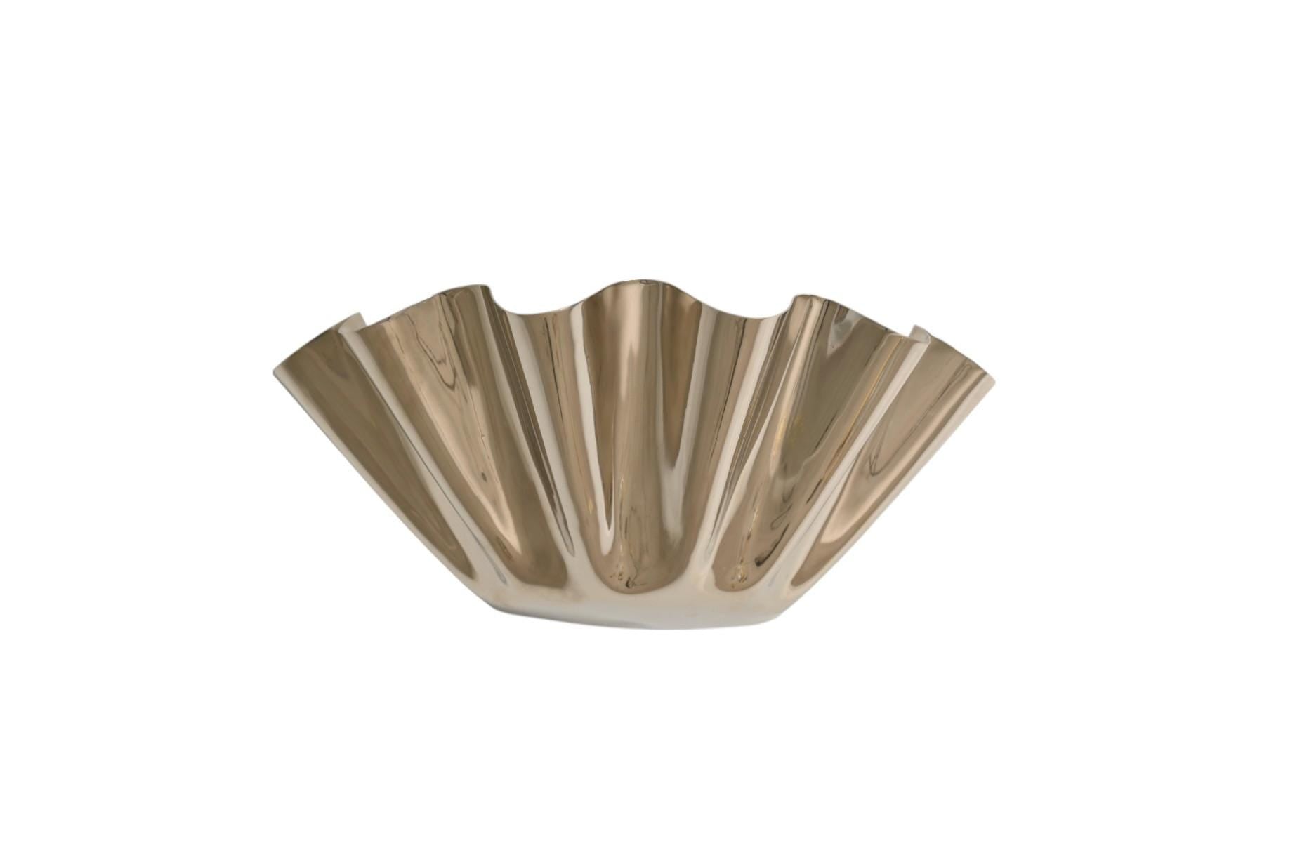 Handcrafted Brass Wall Sconce: Mid Century Modern Flower Lamp