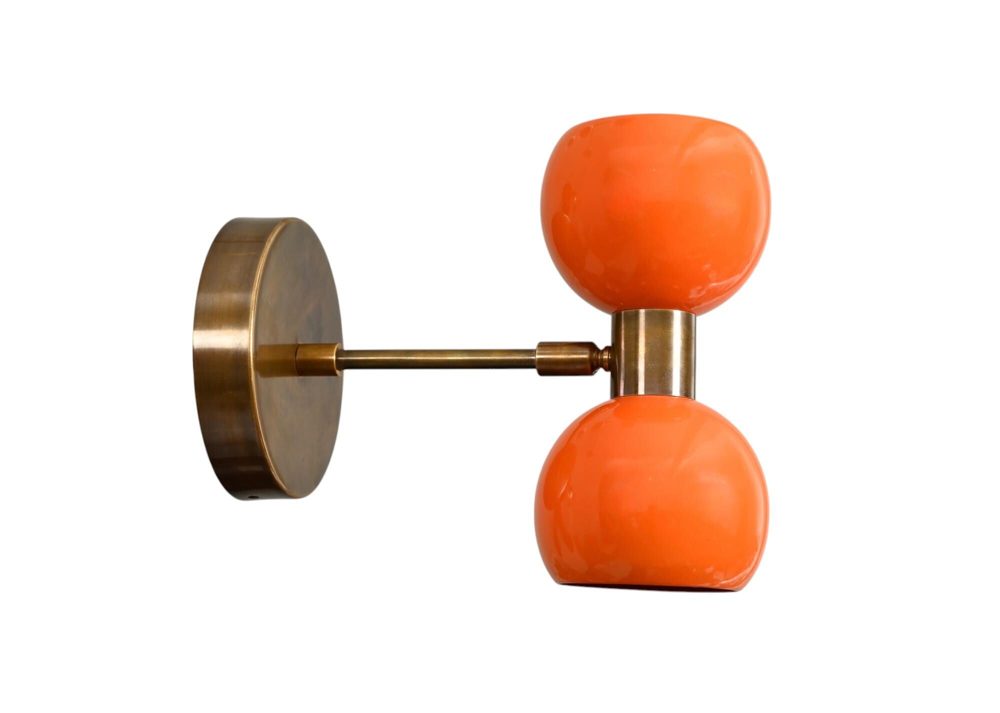 Single Light Ball Shade Vintage Handcrafted Swing Wall  Hourglass Shape Lamp & Sconce Fixture