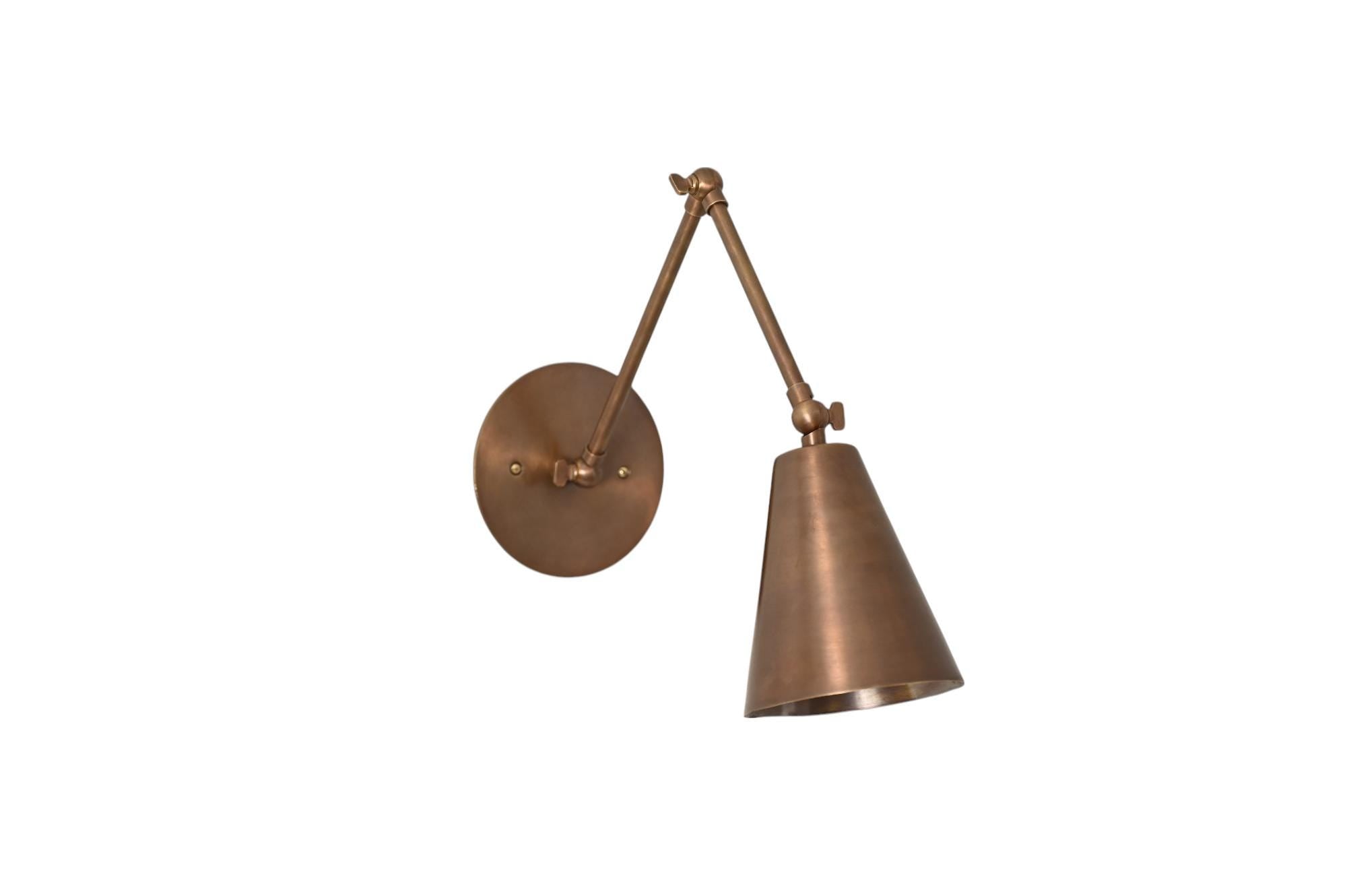 Single Light Brass Vintage Handcrafted Swing Wall Lamp  & Sconce Fixture