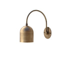 One Light Curved Shape Brass Sputnik Wall Fixture