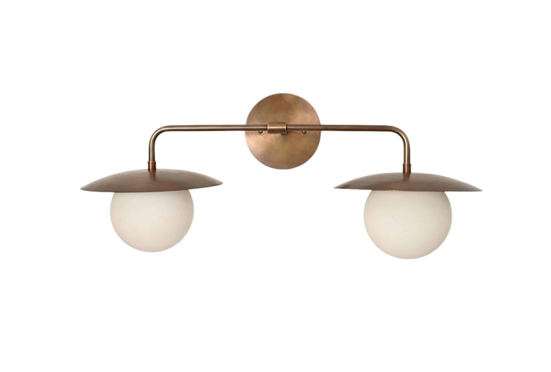 Bathroom Vanity, Vanity Fixture, Mid Century Brass Wall Sconce light __etsy:7046351971