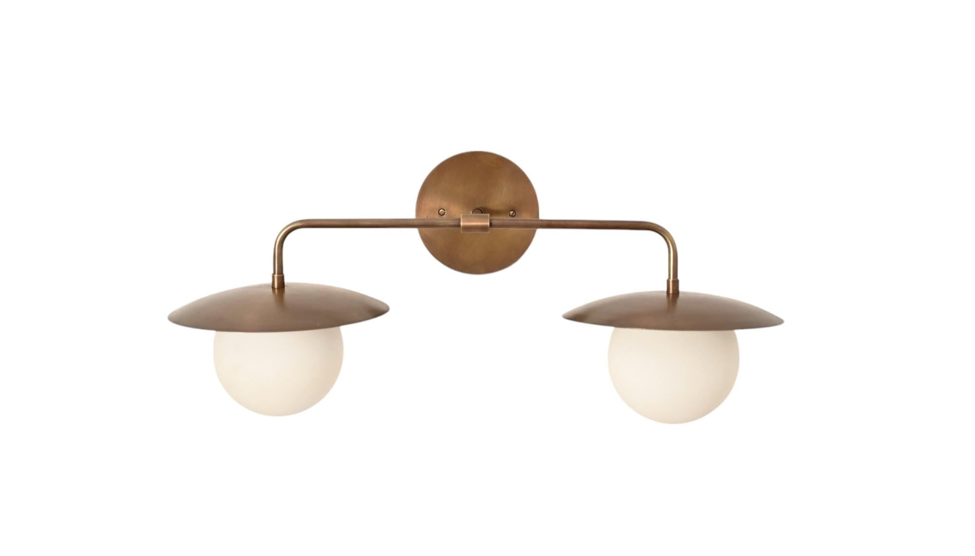 Bathroom Vanity, Vanity Fixture, Mid Century Brass Wall Sconce light __etsy:6998375448