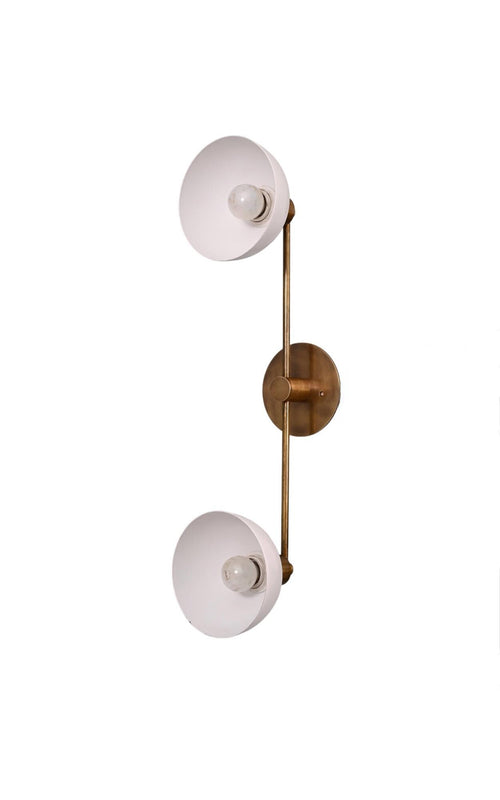 2 Flush Mount Brass Ceiling Light - Double Modern Wall Lamp -  Sconce Vanity Light __etsy:7001458134