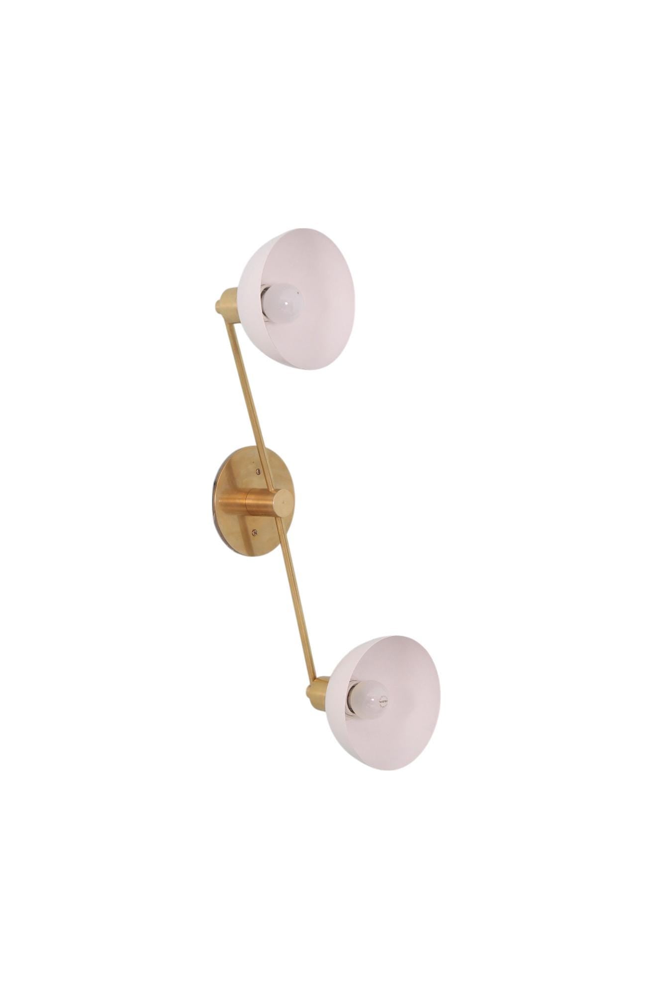 2 Flush Mount Brass Ceiling Light - Double Modern Wall Lamp -  Sconce Vanity Light __etsy:7001458418