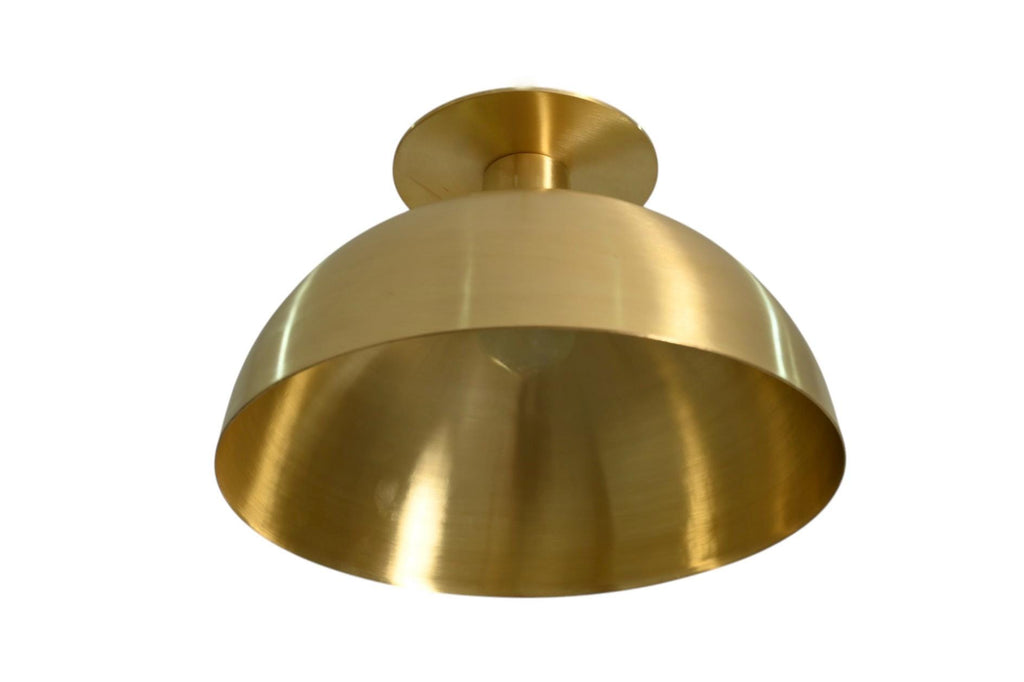 Flush Mount Ceiling Dome Light Italian Brass  Pendant Fixtures Mid Century Modern Chandelier __etsy:7161485938
