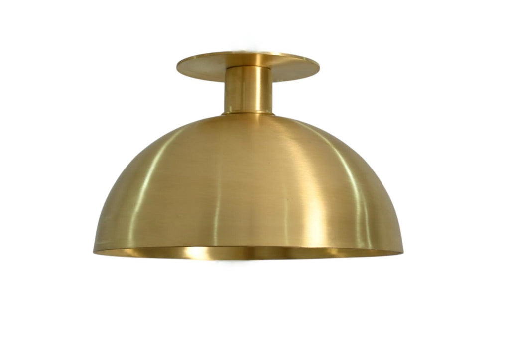 Flush Mount Ceiling Dome Light Italian Brass  Pendant Fixtures Mid Century Modern Chandelier __etsy:7161486064