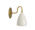 Handmade Brass Cone Sconce: Mid-Century Modern Wall Lamp __etsy:7195024591