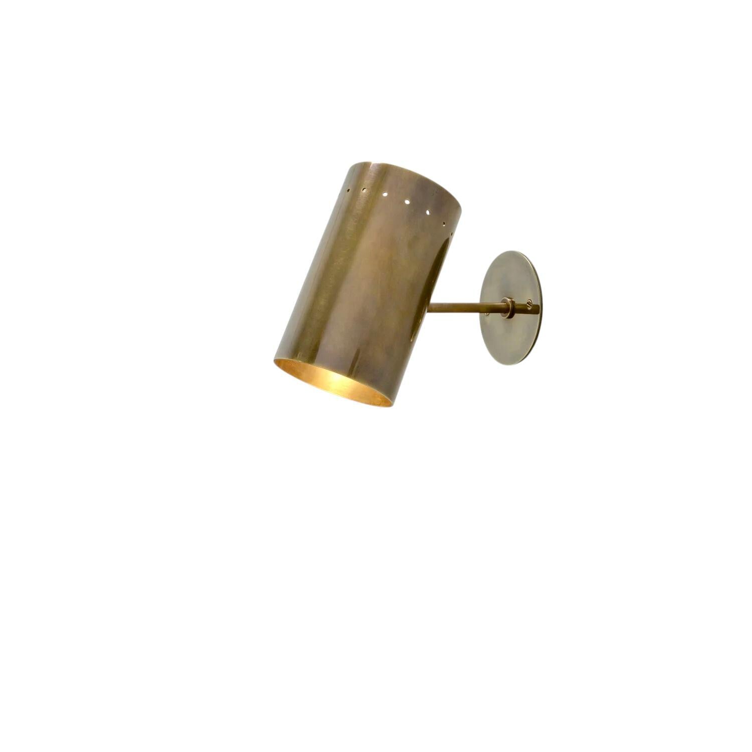 Handmade Brass Pivot Sconce: Mid-Century Style Wall Lamp __etsy:7231614811