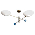 Handmade Brass Sputnik Chandelier: Mid-Century Modern Ceiling Light __etsy:7215014095