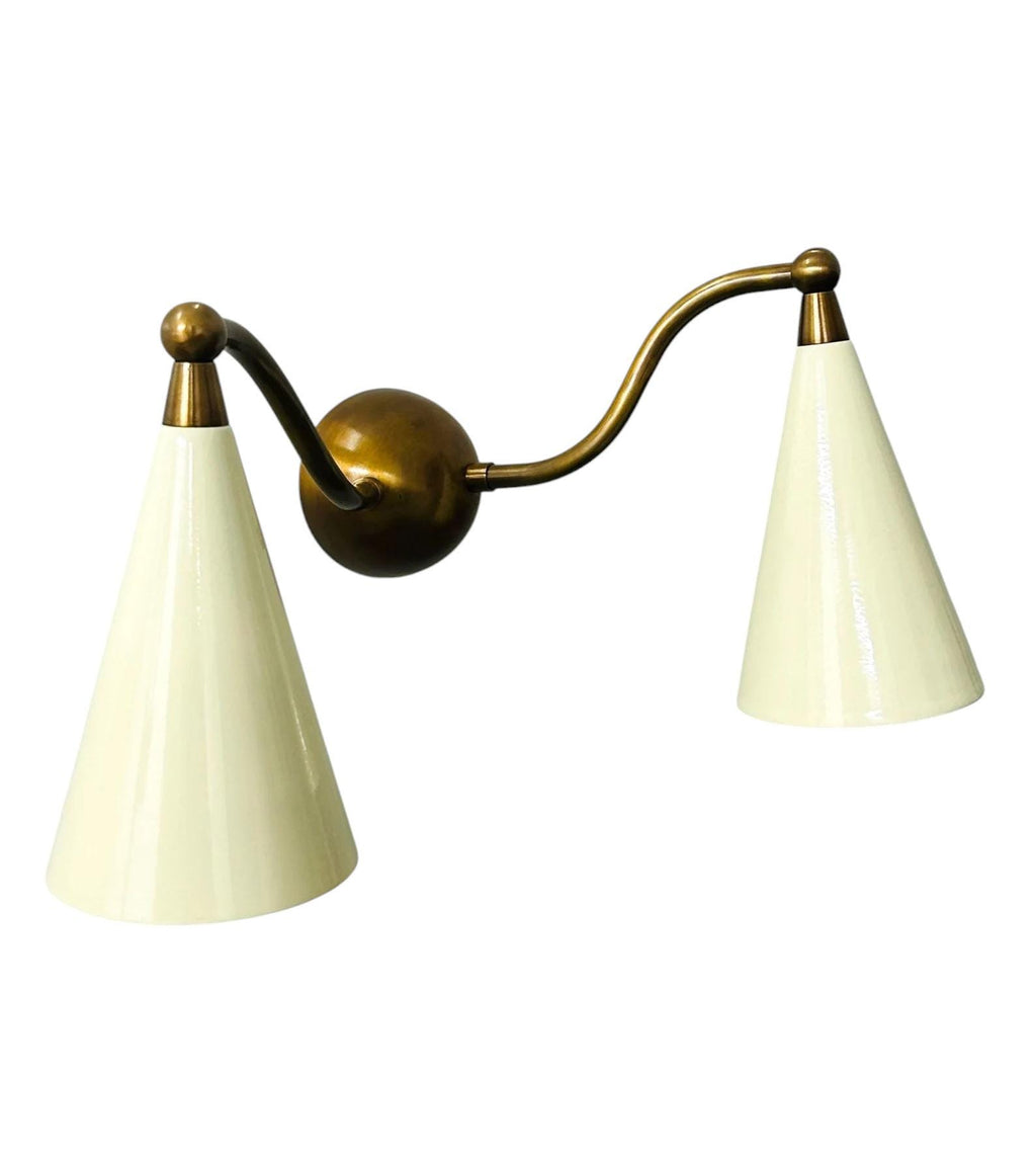 Handmade Brass Stilnovo Vanity Light - Mid Century Wall Sconce __etsy:6998661532