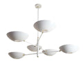 Large Brass Sputnik Chandelier: Mid Century Modern Ceiling Light __etsy:7218039215