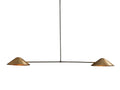 2 Light Ceiling Brass Sputnik  Pendant Shade Handmade Vintage Fixture Chandelier __etsy:7147528722