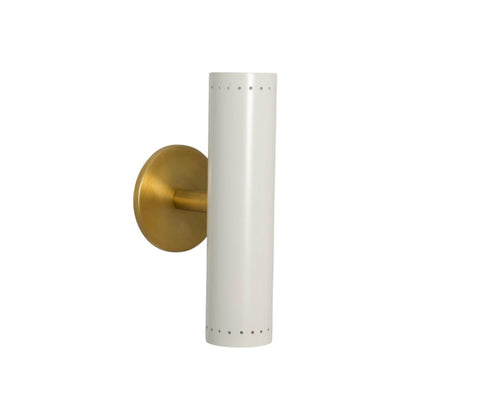 2 Light Cylinder Beside Mirror Wall Lamp Handmade Stilnovo FIxture __etsy:7160807092