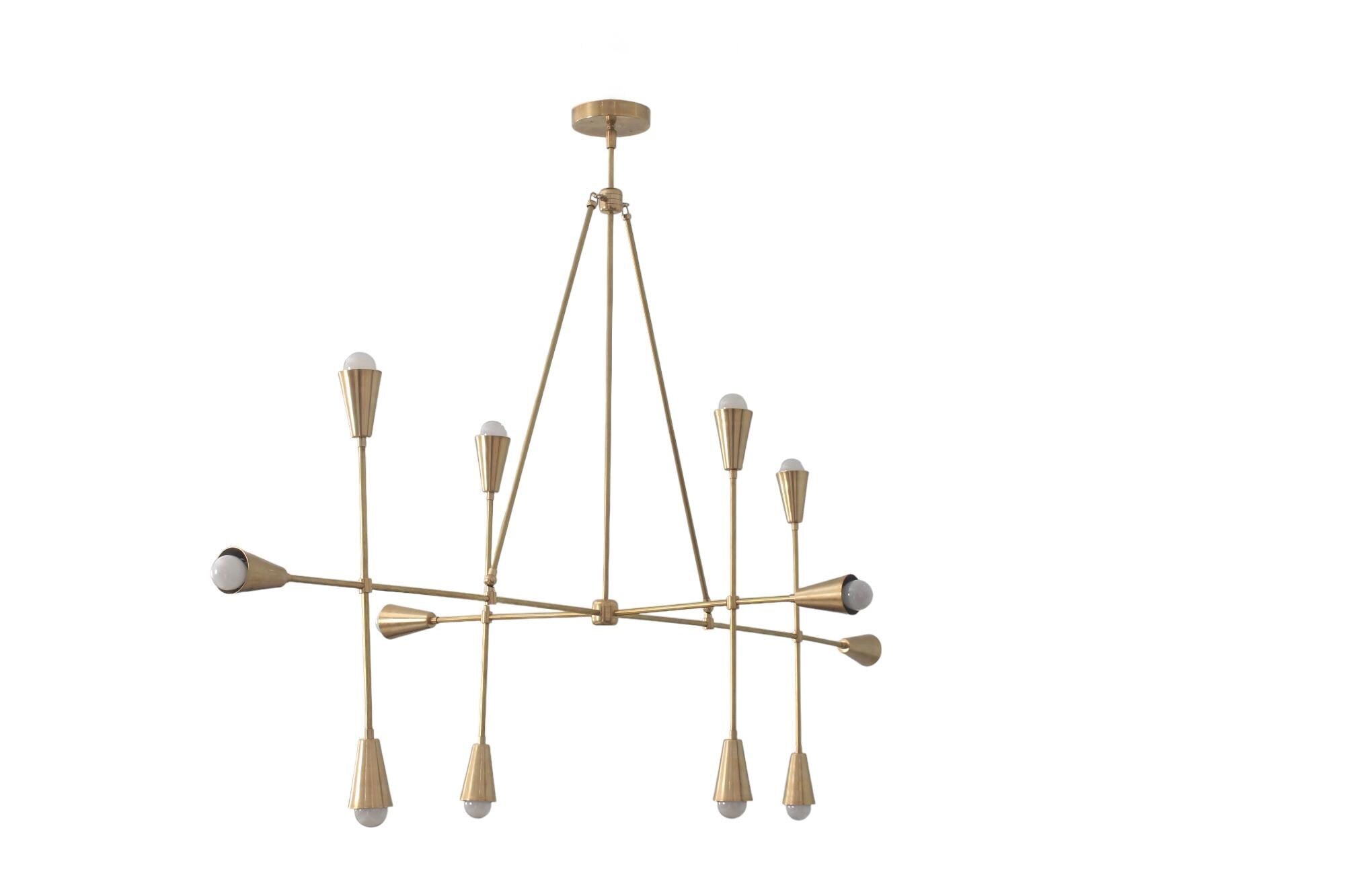 12 Light Stilnovo Vintage Handmade Sputnik Chandelier Lighting Fixture __etsy:7164521061