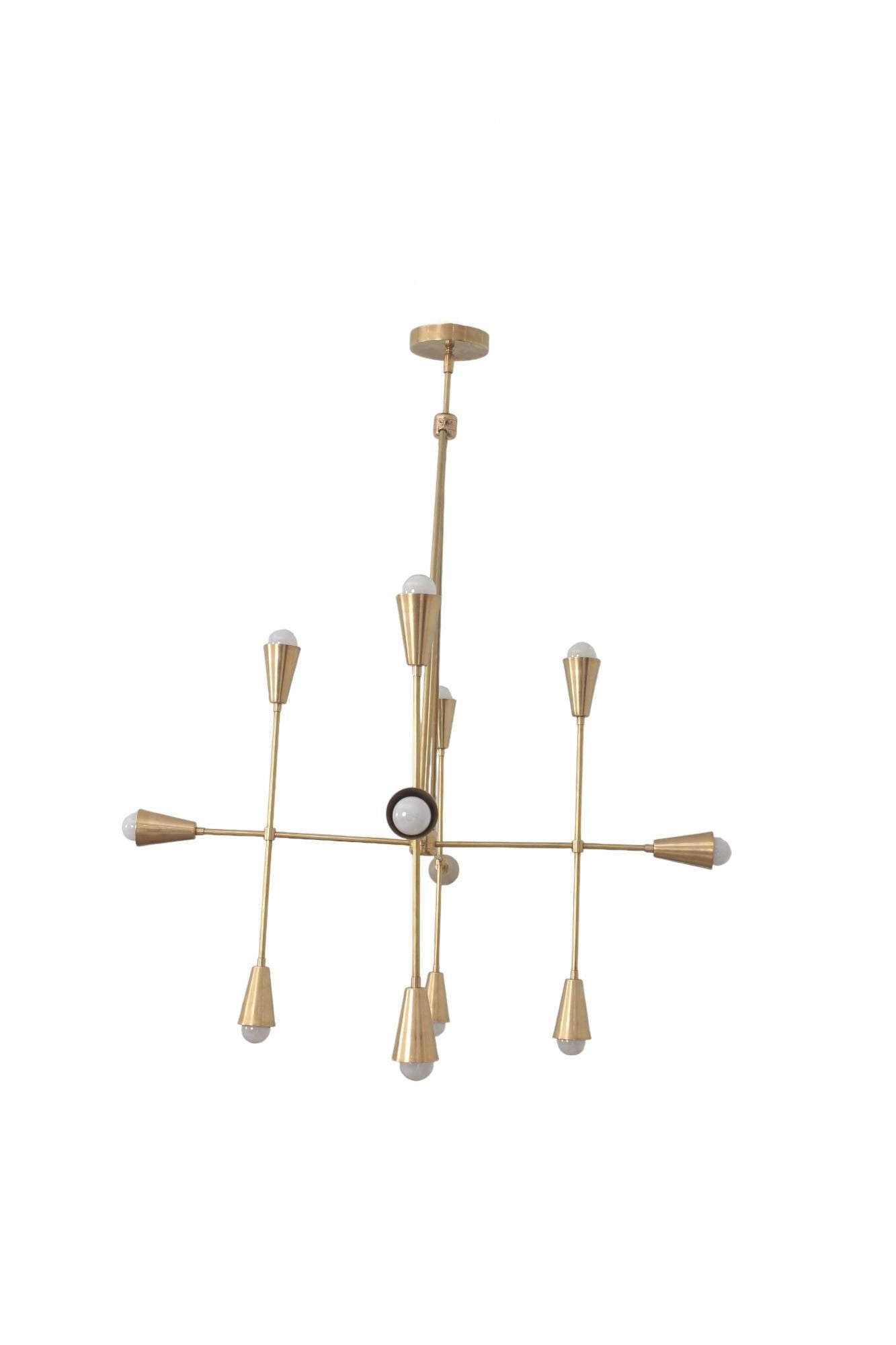 12 Light Stilnovo Vintage Handmade Sputnik Chandelier Lighting Fixture __etsy:7116549892
