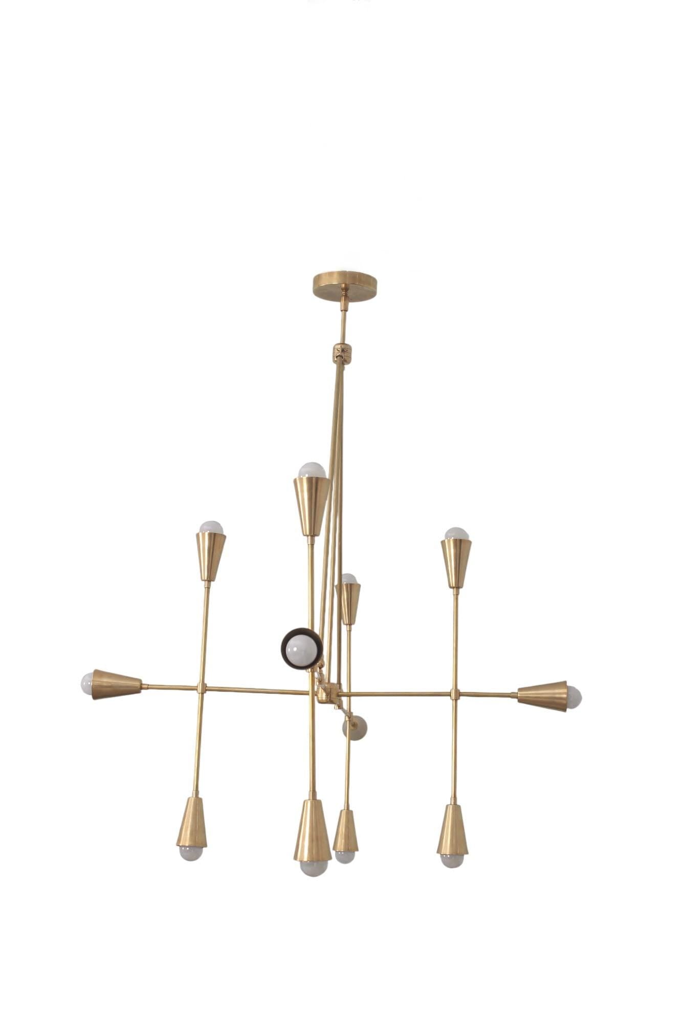 12 Light Stilnovo Vintage Handmade Sputnik Chandelier Lighting Fixture __etsy:7116550234