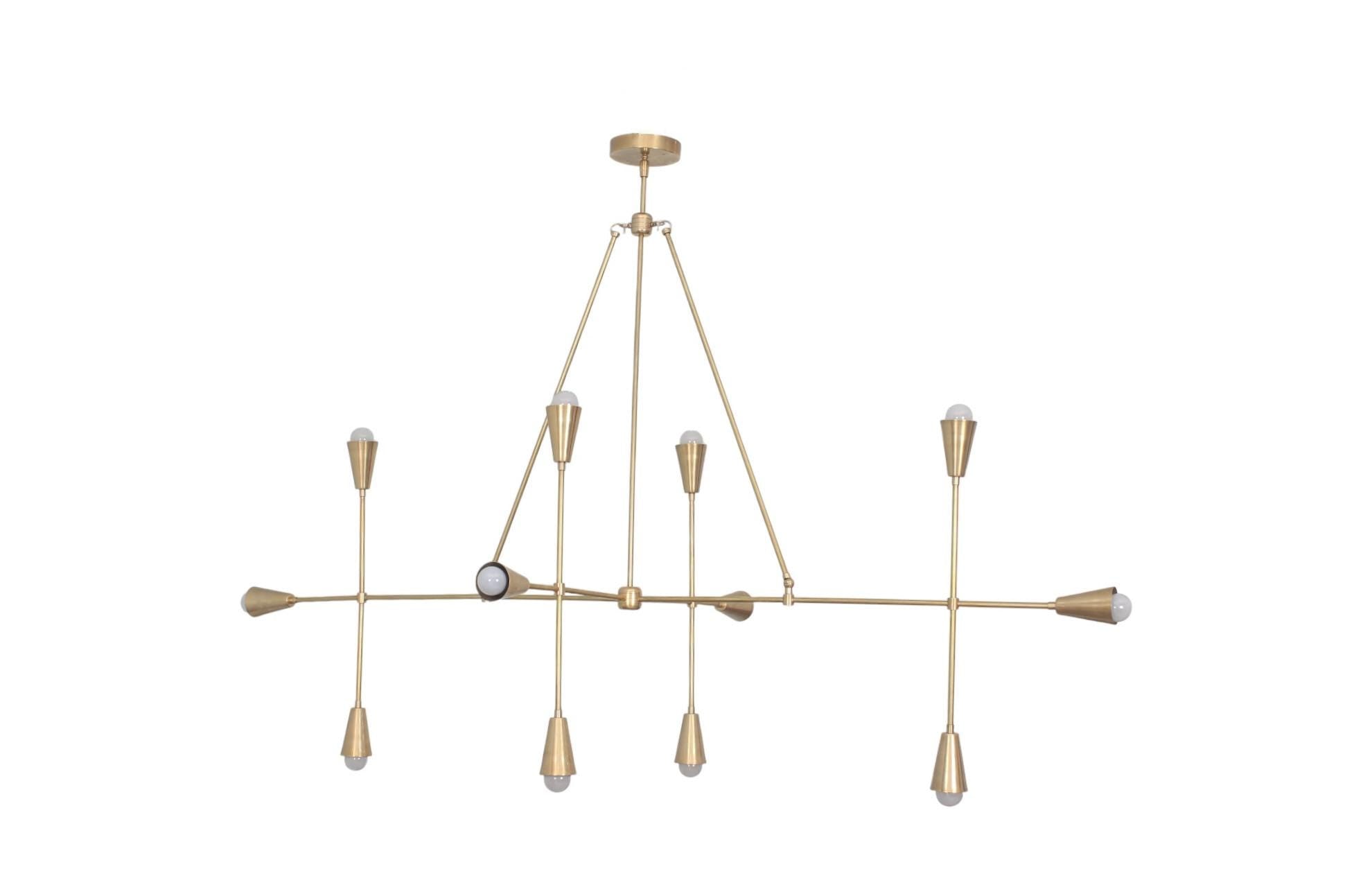 12 Light Stilnovo Vintage Handmade Sputnik Chandelier Lighting Fixture __etsy:7116551306