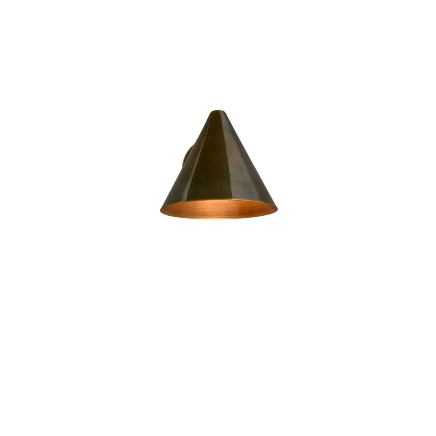 Minimalistic Sconce Wall Light Fixture Italian Brass Mid Century Modern Wall Lamp __etsy:7183602142