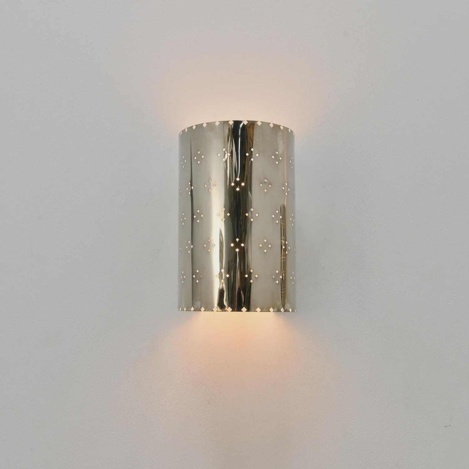 One Light Film Perforated Wall Light Sputnik Fixture __etsy:7574874696