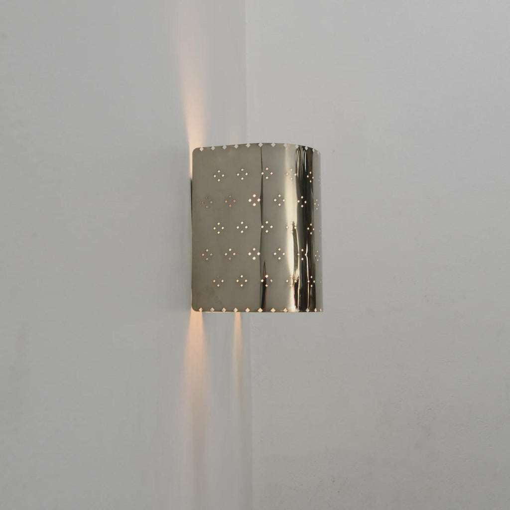 One Light Film Perforated Wall Light Sputnik Fixture __etsy:7574874982