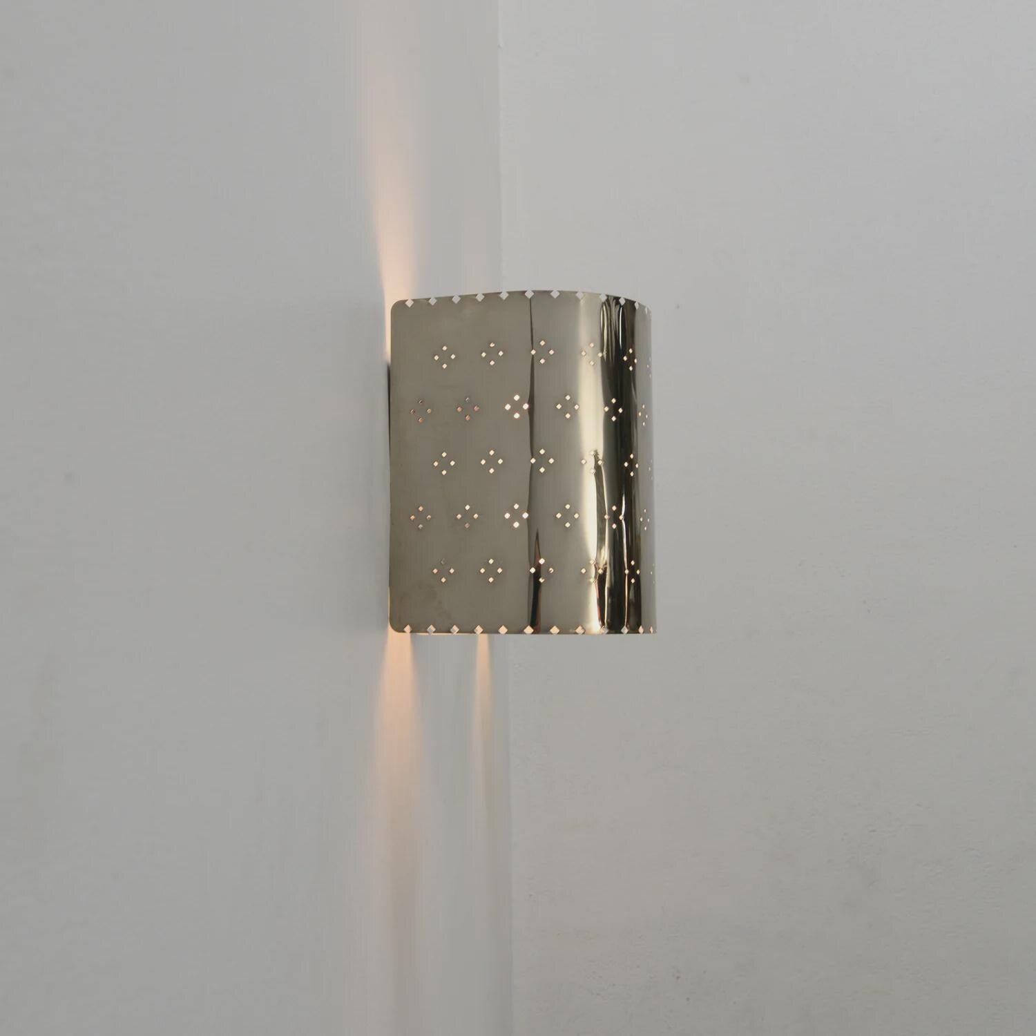 One Light Film Perforated Wall Light Sputnik Fixture __etsy:7574874982