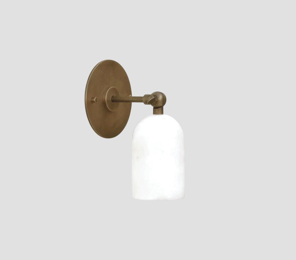 One Light Marble Wall Sconce Fixture __etsy:7586323115