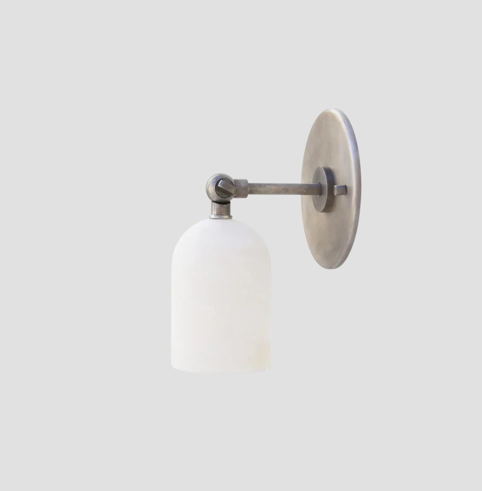 One Light Marble Wall Sconce Fixture __etsy:7586323949