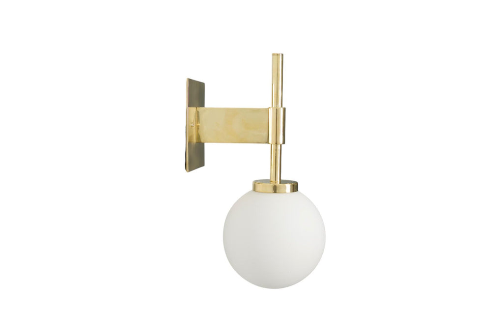 Single Light Ball Stick Handmade Brass Wall Lamp & Sconce Fixture __etsy:7160857100
