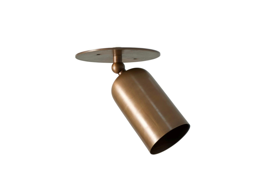 Single Light Stilnovo Design Directional Ceiling Spot Antique Brass handmade vintage fixture __etsy:7150350072
