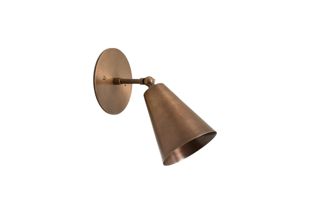 Handmade Solid Brass Sputnik Wall Sconce: Adjustable Vintage Lighting