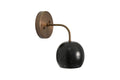 Handmade Brass Sconce: Mid-Century Modern Perforated Ball Wall Lamp