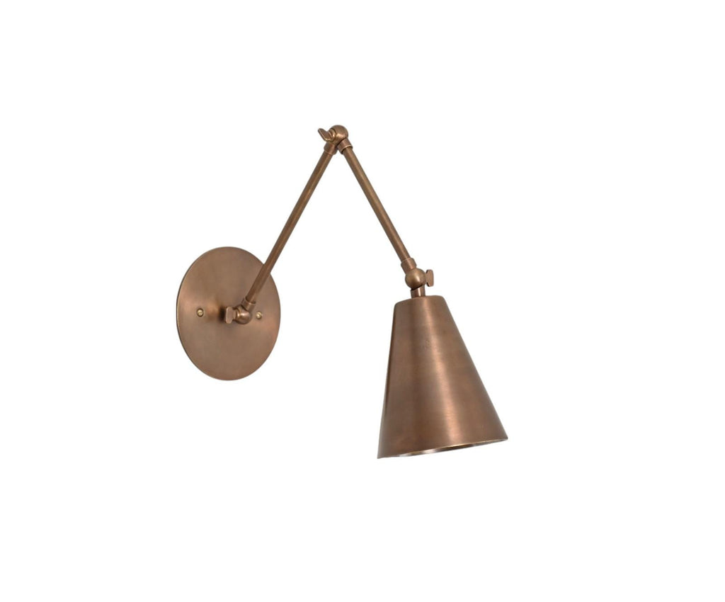 Single Light Brass Vintage Handcrafted Swing Wall Lamp  & Sconce Fixture
