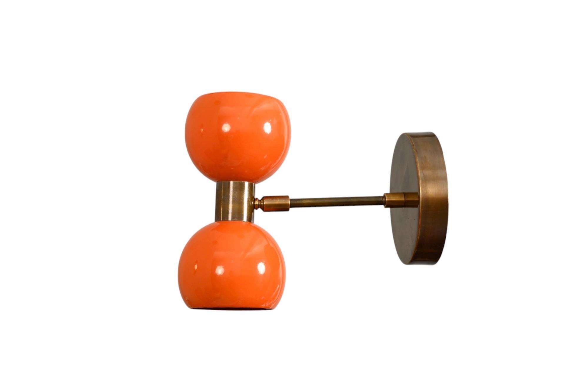 Single Light Ball Shade Vintage Handcrafted Swing Wall  Hourglass Shape Lamp & Sconce Fixture