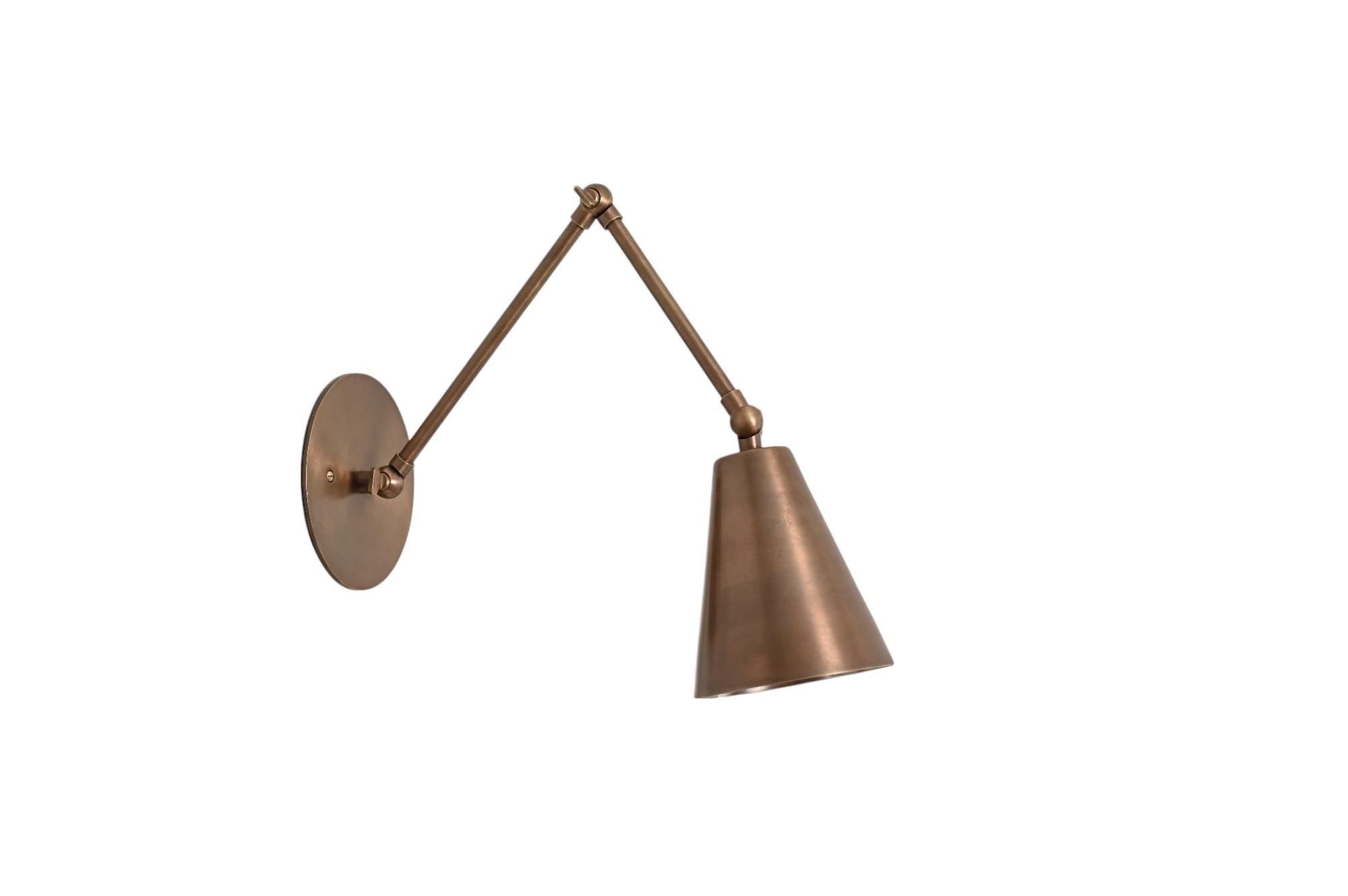 Single Light Brass Vintage Handcrafted Swing Wall Lamp  & Sconce Fixture