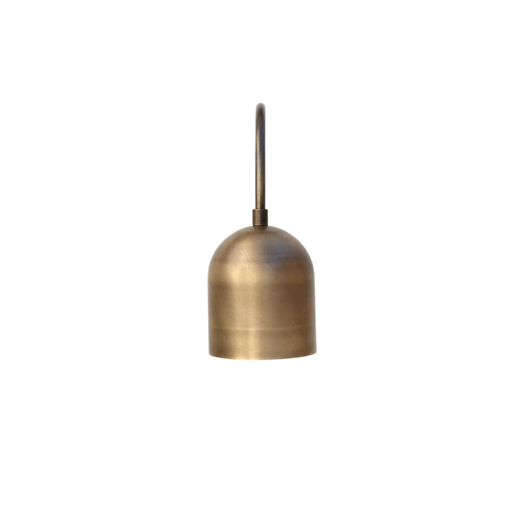 One Light Curved Shape Brass Sputnik Wall Fixture