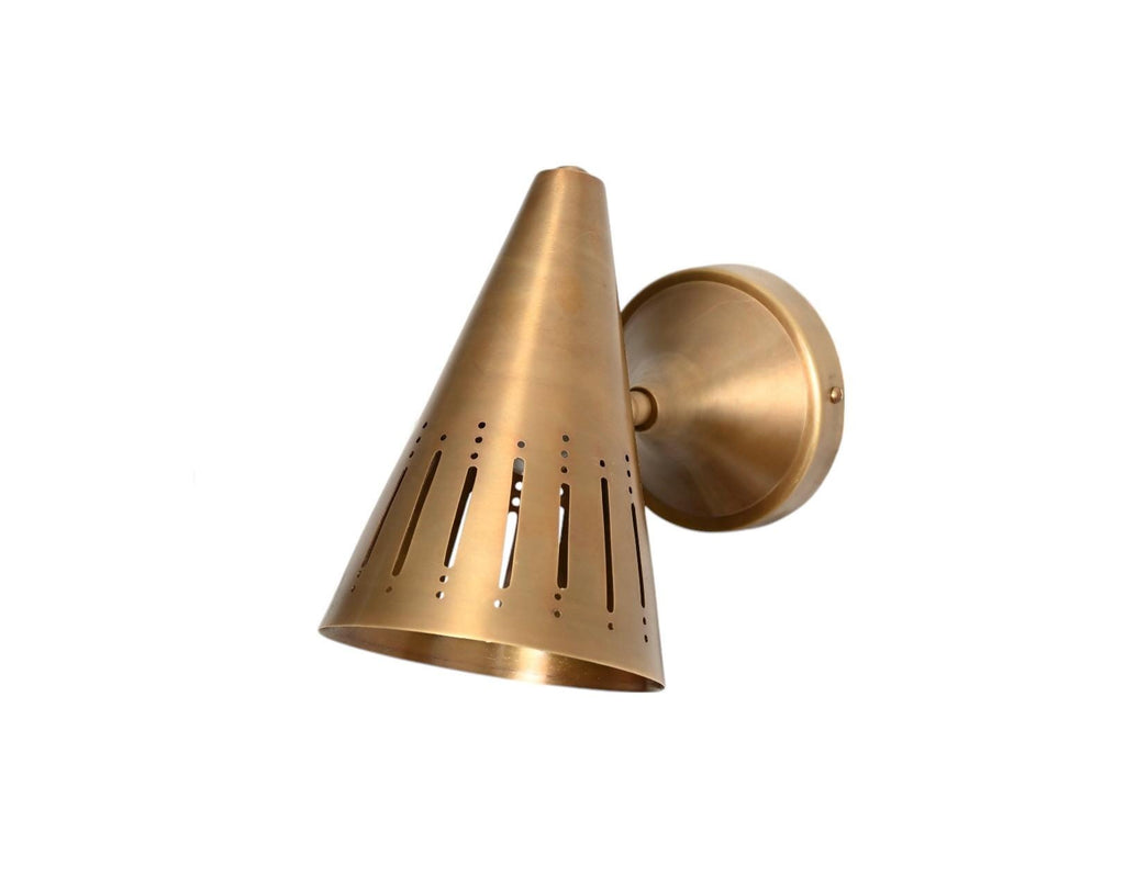 Handmade Swivel Solid Brass Adjustable Wall Sconce Light - Mid-Century Modern