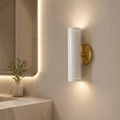 2 Light Cylinder Beside Mirror Wall Lamp Handmade Stilnovo FIxture