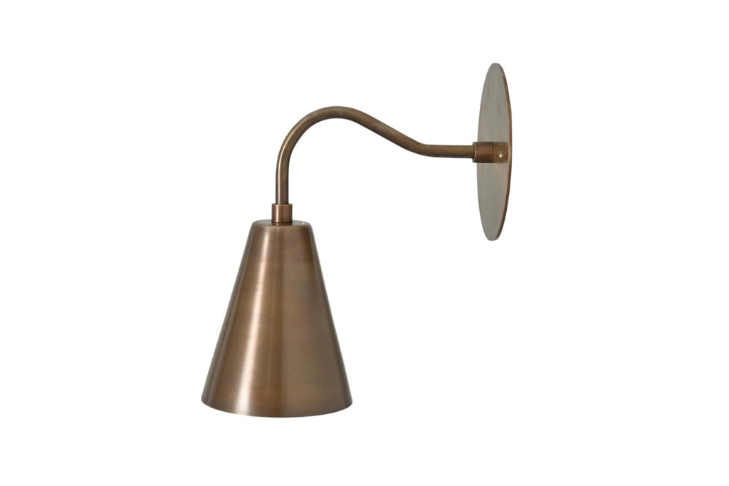 Minimalistic Sconce Wall Light Fixture Italian Brass Mid Century Modern Wall Lamp